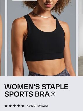 Municipal Women's Staple Sports Bra - Black